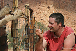 Chris bei den Strau�en