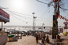 Blick &uuml;ber das Hauptghat, Varanasi