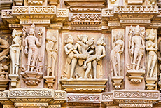 das Kamasutra findet man hier in Stein gemei&szlig;elt
