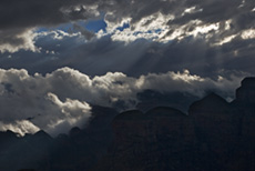 Wolkenstimmung &uuml;ber dem Blyde River Canyon