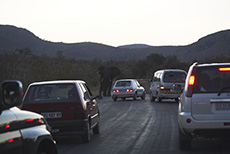Stra&szlig;ensperre im KNP