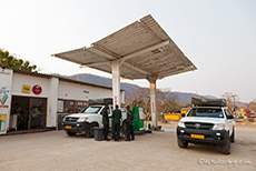 die Tankstelle von Sivonga