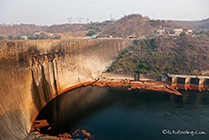 Blick auf die Kariba Staumauer