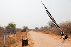 die erste Schranke zum Mana Pools Park