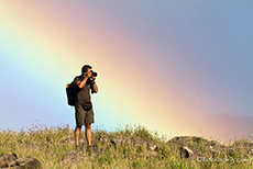 Chris vor dem Regenbogen