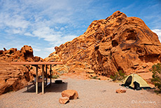 st&uuml;rmische Campsite im Valley of Fire
