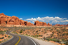 Stra&szlig;e zur Windows Section, Arches Nationalpark