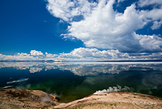 Wolkenstimmung &uuml;ber dem Yellowstone Lake, Yellowstone Nationalpark