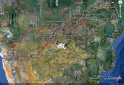 Namibia - Sambia - Zimbabwe - Botswana 2011