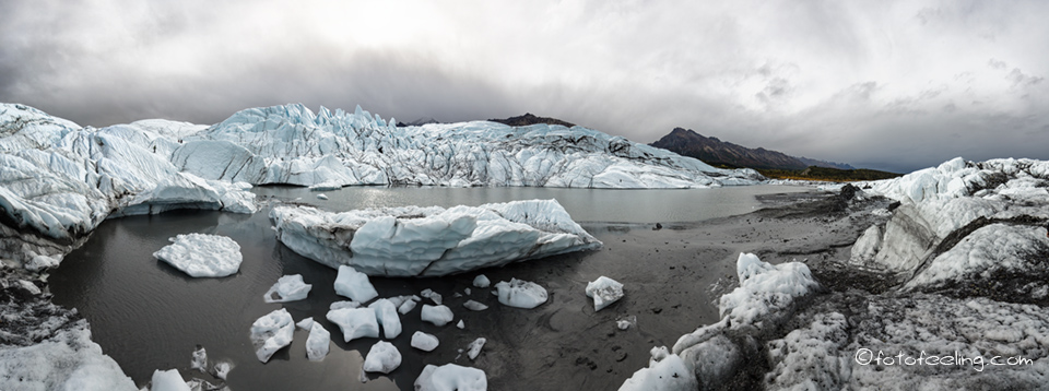 Matanuska Gletscher und Chugach Mountains, Alaska
