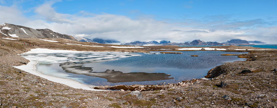 Blomstrandhalv&oslash;ya, Kongsfjorden, Spitzbergen (Svalbard), Arktis, Norwegen