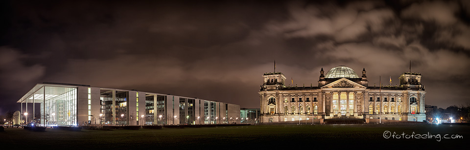 Paul-L&ouml;be-Haus und Reichtagsgeb&auml;ude, Berlin