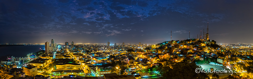 Blaue Stunde &uuml;ber Guayaquil, Ecuador